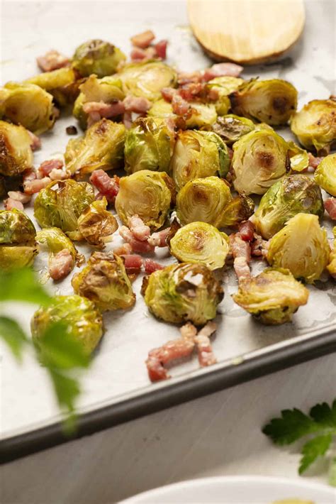 Roasted Brussels Sprouts With Bacon - Food Faith Fitness