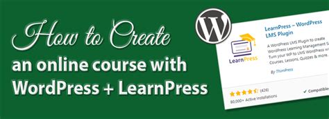 How To Create An Online Course With WordPress LearnPress 2021