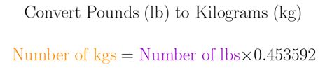 Pound Lb To Kilogram Kg Converter Calculator Definition Examples