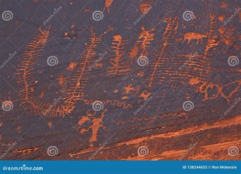 Discovering Utahs Ancient Rock Art Stock Image Image Of Examples