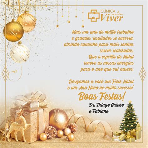 Mensagem de Natal e Ano Novo da Clínica Laboratório Viver