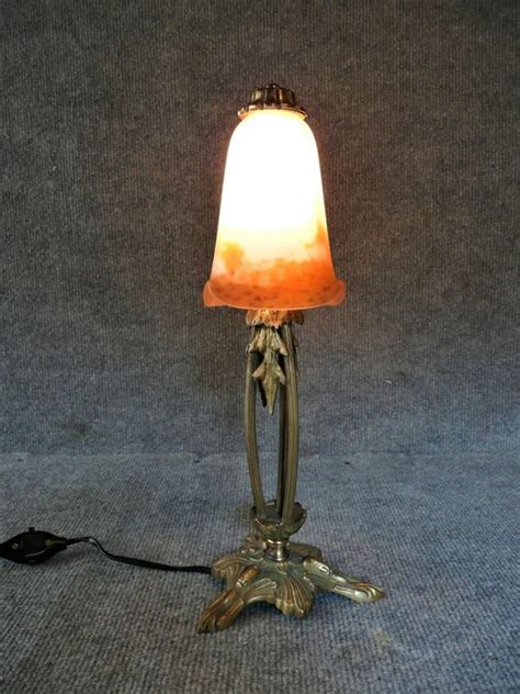 Muller Frères Lunéville Art Deco Bronze Tulip Table Lamp Catawiki