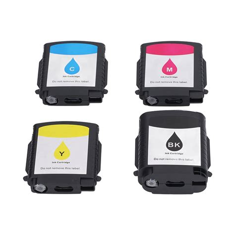 Clearance 4 Pcs Ink Cartridge Black Color Combo Set Bk C M Y Printer Ink Cartridge Replacement