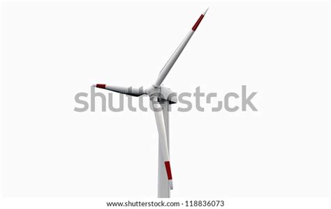 Wind Turbine Isolated On White Background Stock Illustration 118836073 Shutterstock