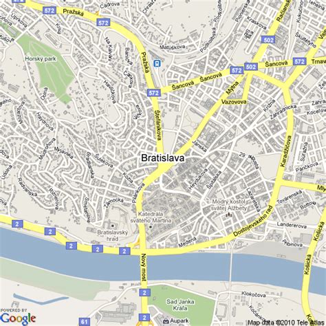 Bratislava Map - Slovakia