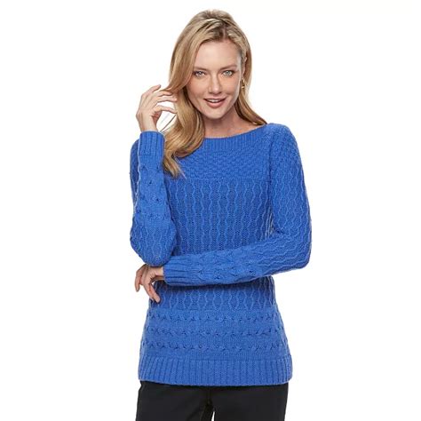 Womens Croft And Barrow® Textured Sweater