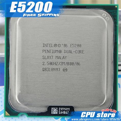 Intel Pentium Dual Core E Cpu Processor Ghz M Ghz Socket