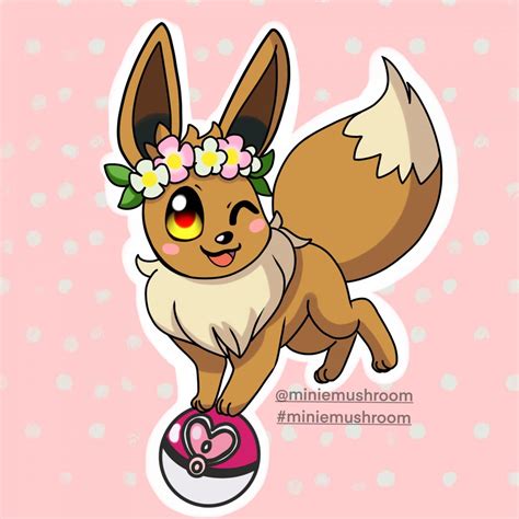 207744 Safe Artistminiemushroom Eevee Eeveelution Fictional