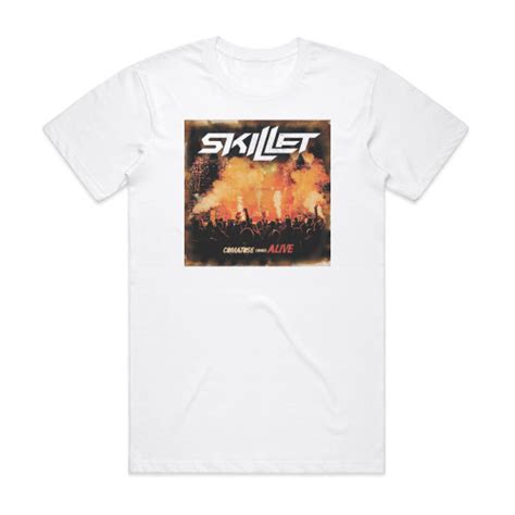 Skillet Comatose Comes Alive Album Cover T-Shirt White