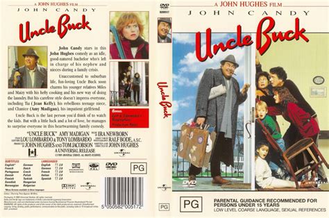 Uncle Buck (1989) R4 - Movie DVD - CD Label, DVD Cover, Front Cover