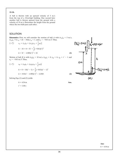 Solutions for Problems in Dynamics (15th Edition) by Russell Hibbeler | PDF