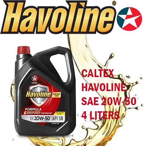 Caltex Havoline Formula Sae W Liter Shopee Philippines