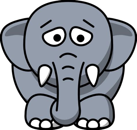 Download High Quality elephant clipart sad Transparent PNG Images - Art ...