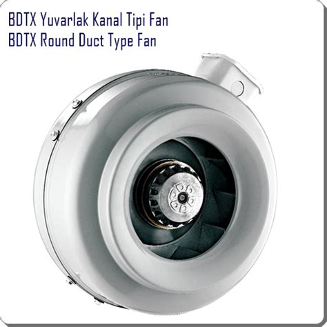 BDTX 315 B Metal Yuvarlak Kanal Tipi Radyal Fan 1 750m3 H Alfa