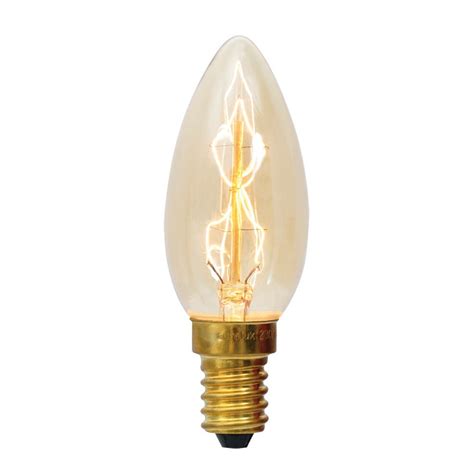 Eurolux Lamp ZigZag Carbon Filament Candle E14 40W Agrimark