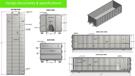 Roll Off Container Manufacturer Container Specifications Ramp