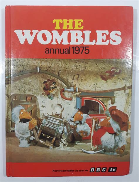 Vintage Bbc Tv The Wombles Annual 1975 Hard Cover Book Treasure