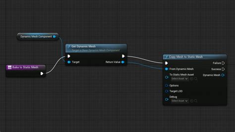 Ue Geometry Script Bake To Static Mesh Youtube