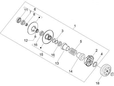 Embrague Completo Del Motor Piaggio Nrg Power Dt