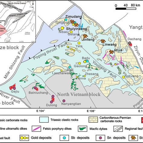 A Simplified Map Showing Tectonic Units And Adjacent Regions Of The