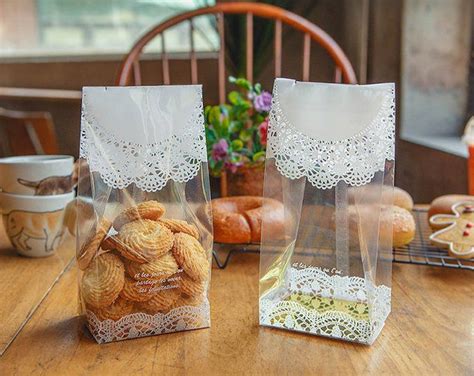 10 Window Paper Bags Window Cookie Bags Large Cookie Bags Etsy