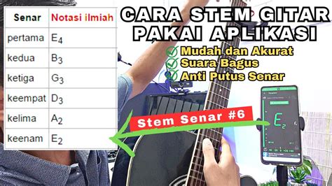 Mudah Dan Akurat Cara Stem Gitar Menggunakan Aplikasi Android Youtube