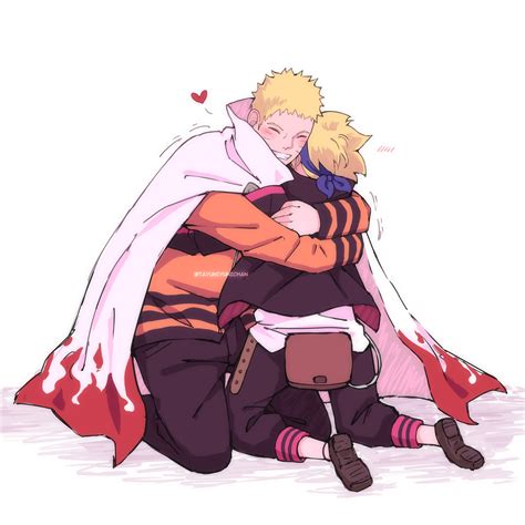 Father And Son Hug Uzumaki Boruto Fan Art Fanpop Page