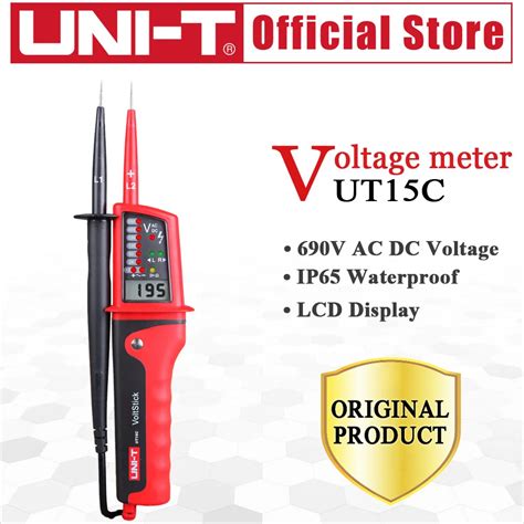 Uni T Ut C Waterproof Digital Voltage Meter V V Ac Dc Voltage