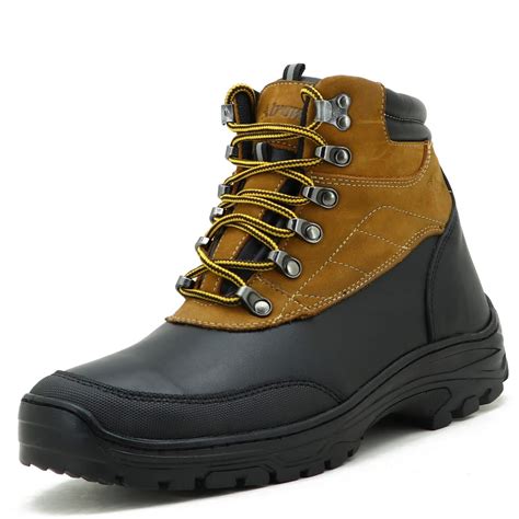 Coturno Trekking Adventure Em Couro Atron Shoes Castor