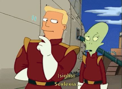 Futurama Zapp Brannigan Kif Sigh Rolleyes GIFs - Find & Share on GIPHY