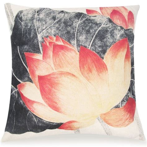 Louvre Chinese Water Lily Flower Throw Pillow Flower Throw Pillows