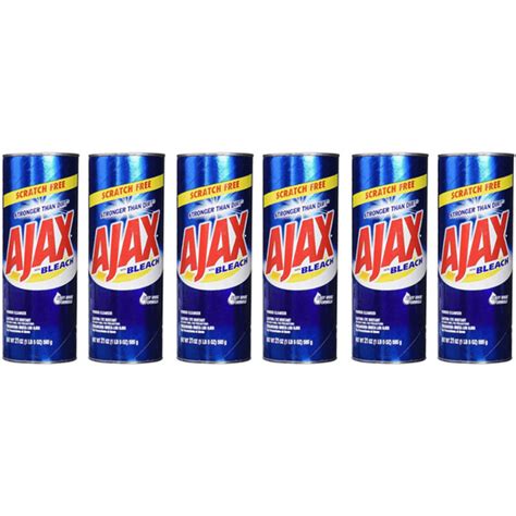 Ajax All Purpose Powder Cleaner With Bleach 21 Oz Pack Of 6