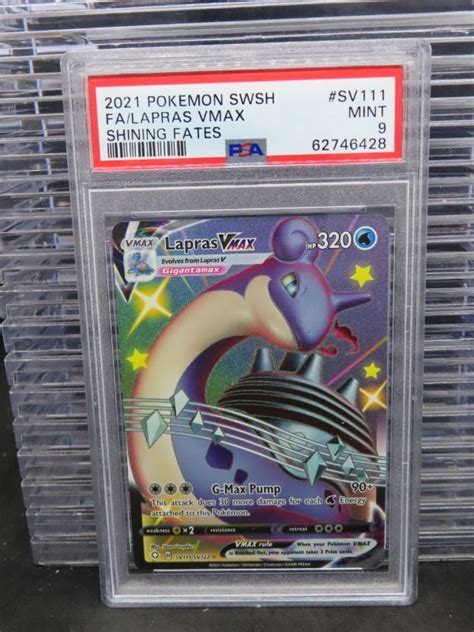 Pokemon Swsh Lapras Vmax Full Art Shining Fates Sv Sv Psa