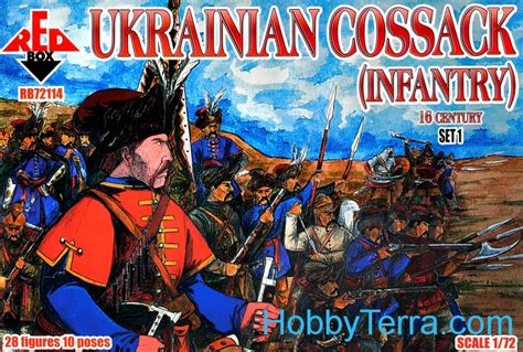 Ukrainian Cossack Infantry 16th Century Set 1 Red Box 72114