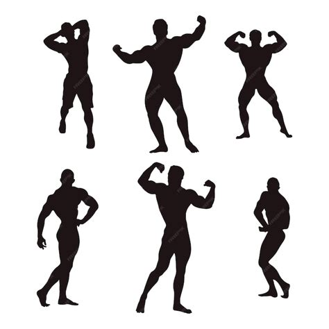 Premium Vector Bodybuilder Silhouette Collection