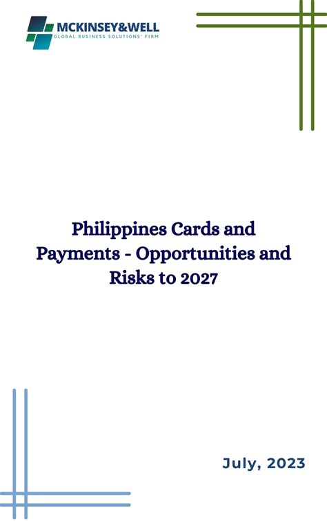 Philippines Cards And Payments Opportunities And Risks To 2027