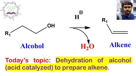 Dehydration Of Alcohol For The Preparation Of Alkene Youtube