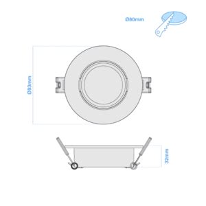 Embutir Aluminio Dicro Mr Mrb Macroled