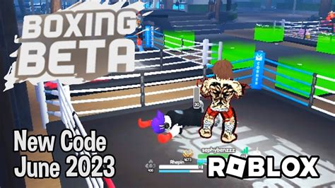 Roblox Boxing Beta New Code June 2023 Youtube