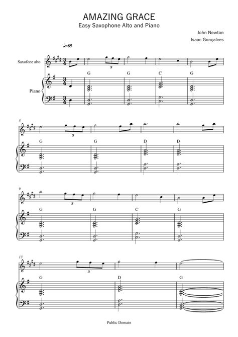 Amazing Grace Arr Isaac Gonçalves By John Newton Sheet Music For