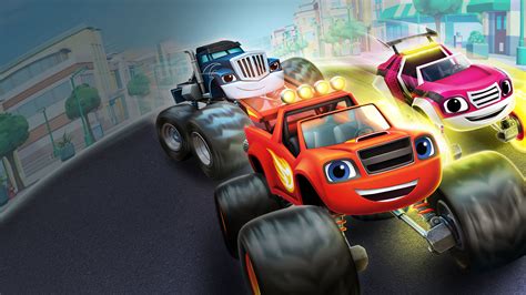 Blaze And The Monster Machines Racers In A Bubble