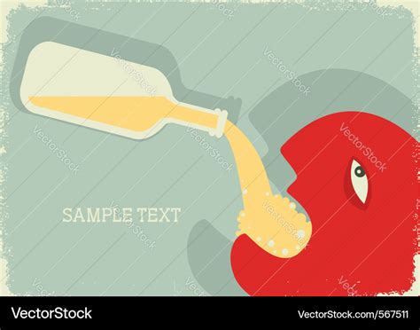 Drunk Man Royalty Free Vector Image Vectorstock