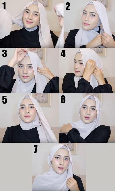 Tutorial Hijab Pashmina Sederhana Satu Trik