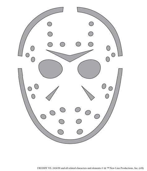 Friday The 13th Jason Pumpkin Stencil Pumpkin Pattern Pumpkin Template Jack O Lantern