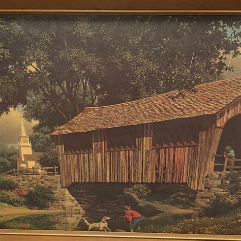 Paul Detlefsen A Sturdy Landmark Large Framed Print Mid Century Covered