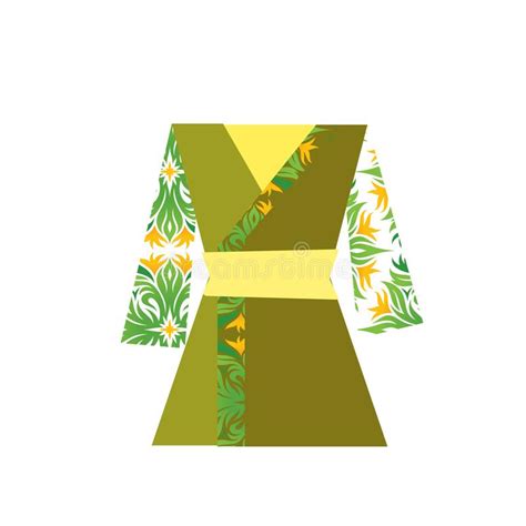 Vector Del Icono Del Kimono Aislado En El Fondo Blanco Muestra Del