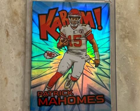 2022 Patrick Mahomes Light Blue Kaboom Refractor - Etsy