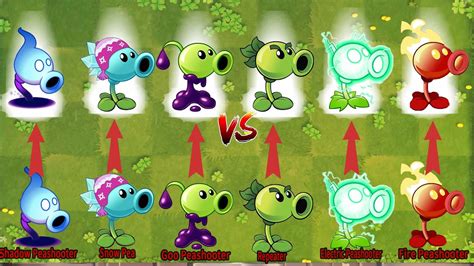 Pvz 2 Gameplay All Peashooters Double Combo And Mint Combo Challenge Plant Vs Plant Youtube