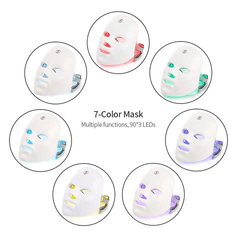 7 Colors Wireless Led Facial Therapy Beauty Mask