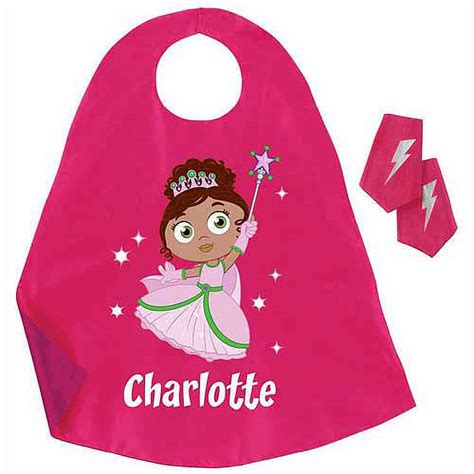 Personalized Super Why Princess Presto Pink Cape And Cuff Set